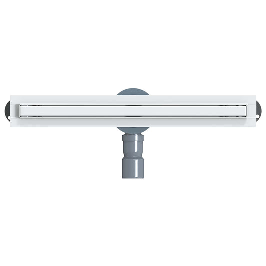 360° dusjdrenering med slankt design sølv 50 cm