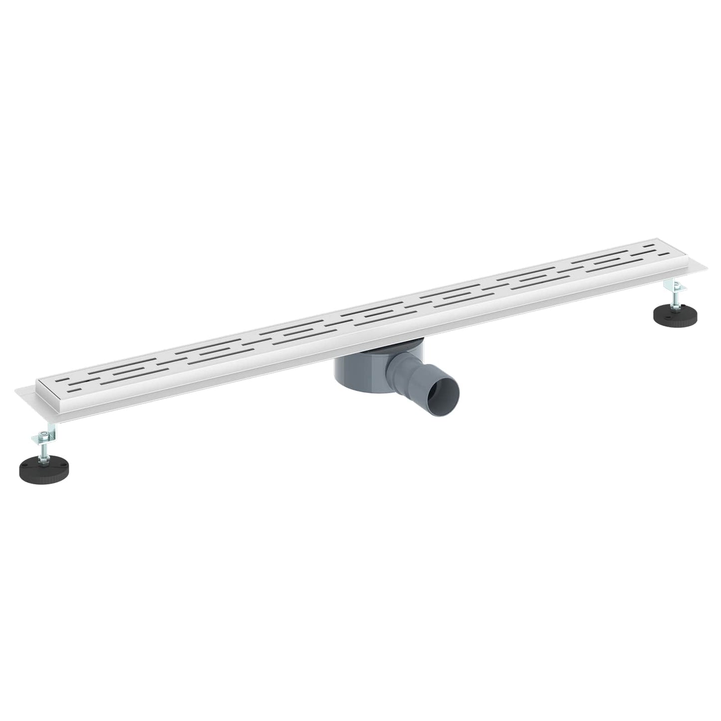 Dusjavløp Glasslokk med 360° Siphon sølv 90 cm