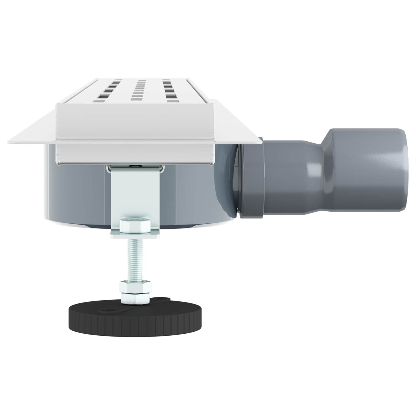 Dusjavløp Glasslokk med 360° Siphon sølv 60 cm