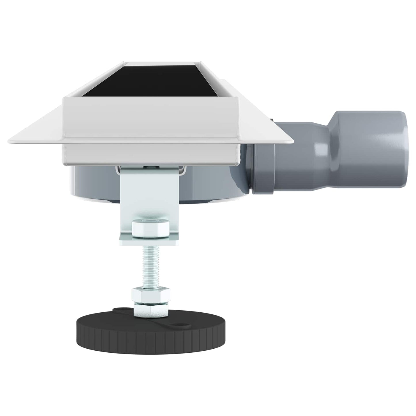 Dusjavløp Glasslokk med 360° Siphon Svart 90 cm