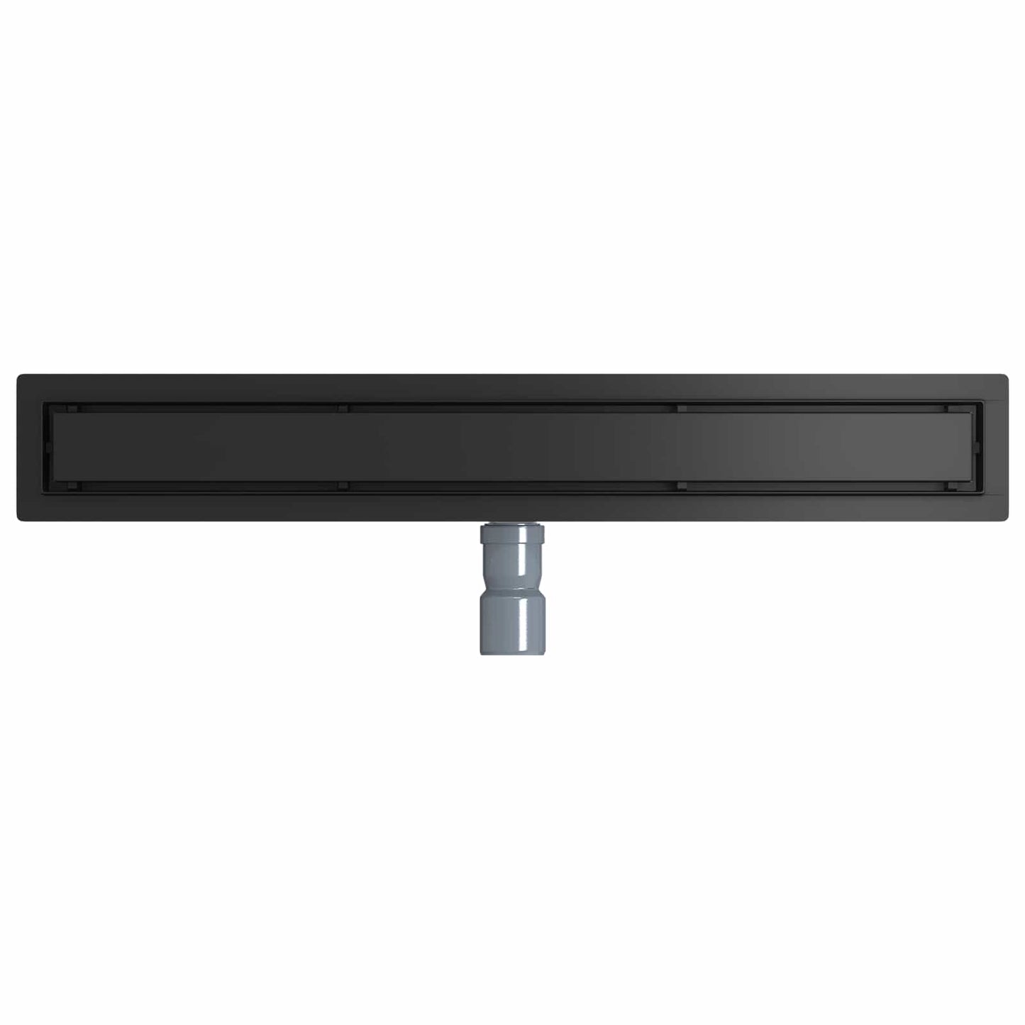 Dusjdren 2-i-1 med 360° Siphon Svart 70 cm Rustfritt Stål 304
