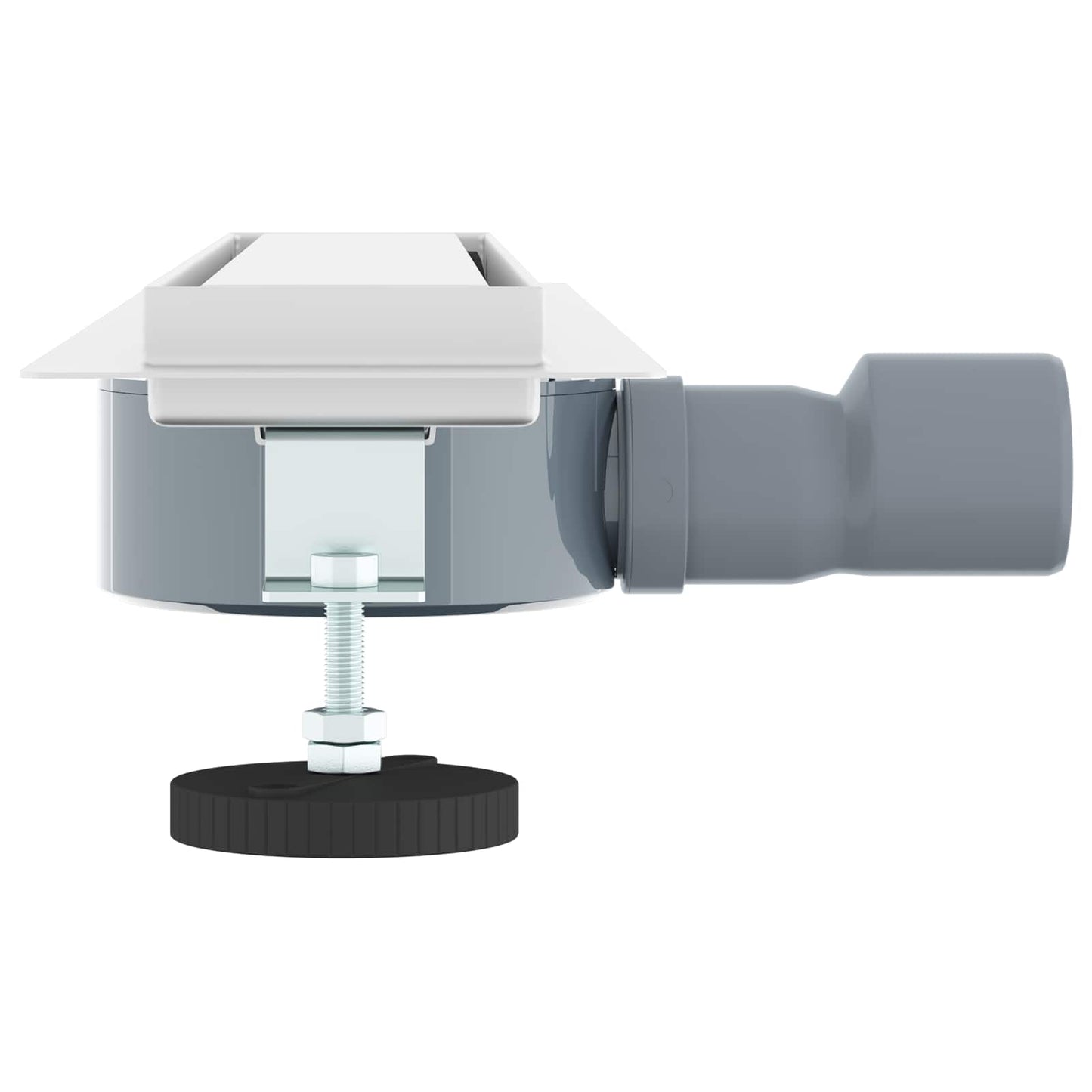 Dusjdren 2-i-1 med 360° Siphon sølv 54 x 11 x 9,5 cm