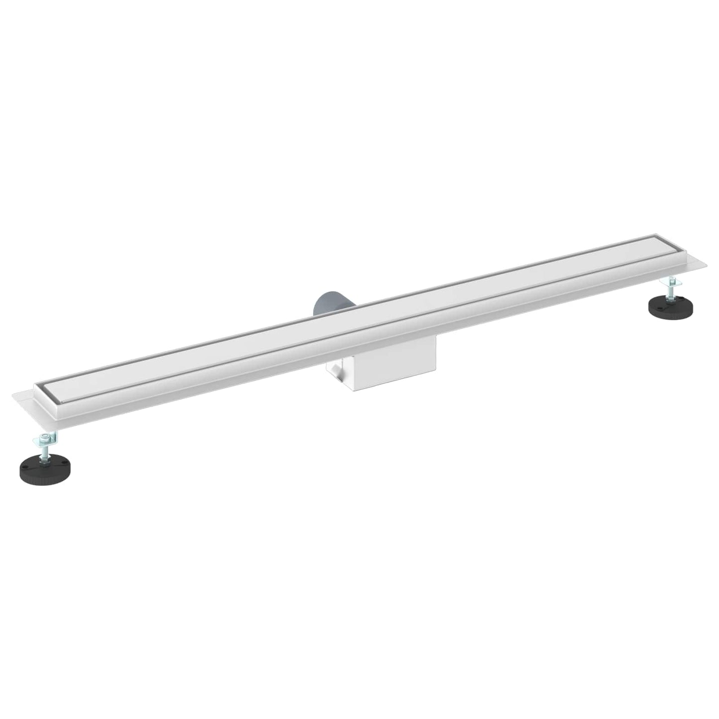 2 i 1 Dusjavløp sølv 90 cm Rustfritt Stål 304