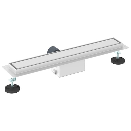 2 i 1 Dusjavløp sølv 60 cm Rustfritt Stål 304