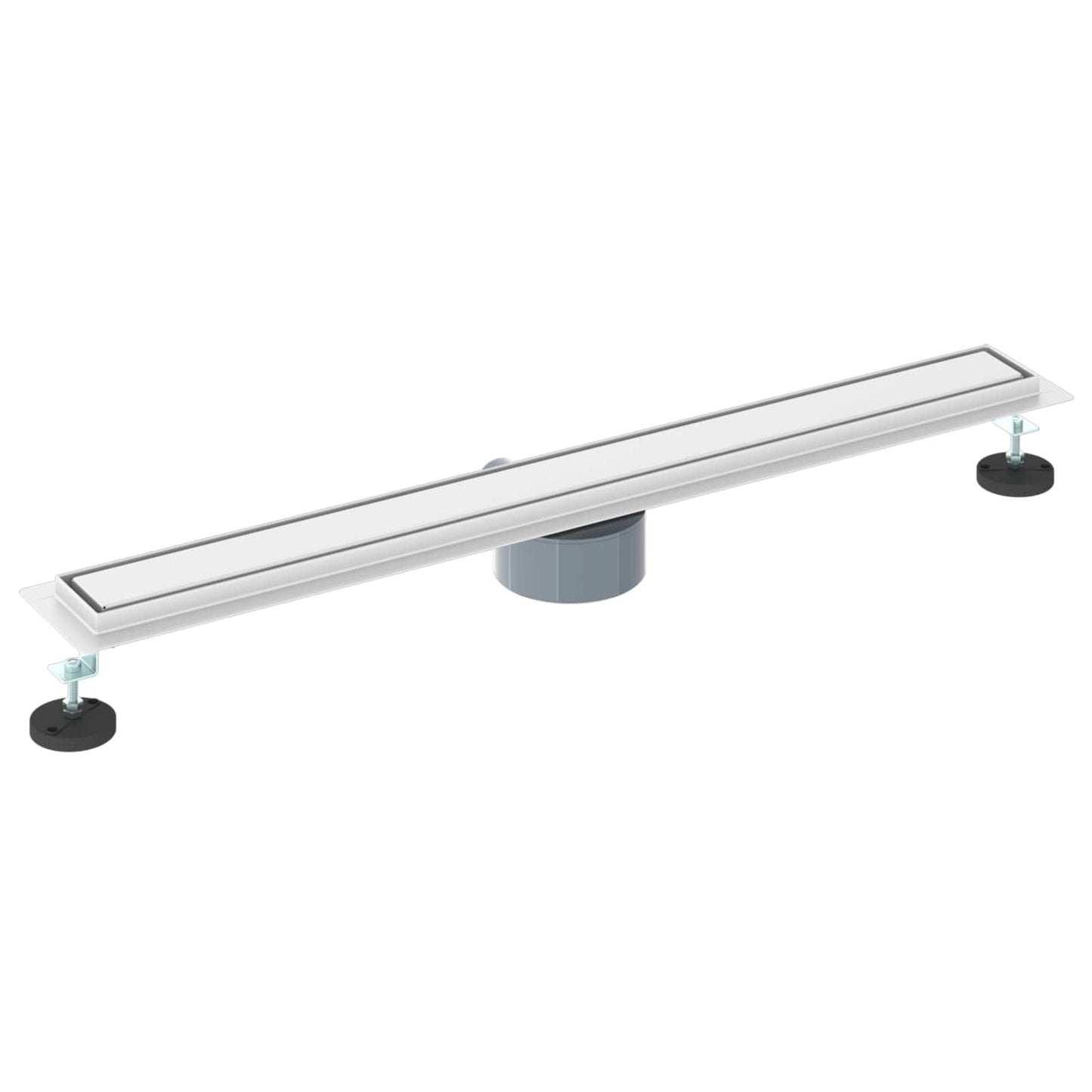 Dusjdren 2-i-1 med 360° Siphon sølv 80 cm Rustfritt Stål 304