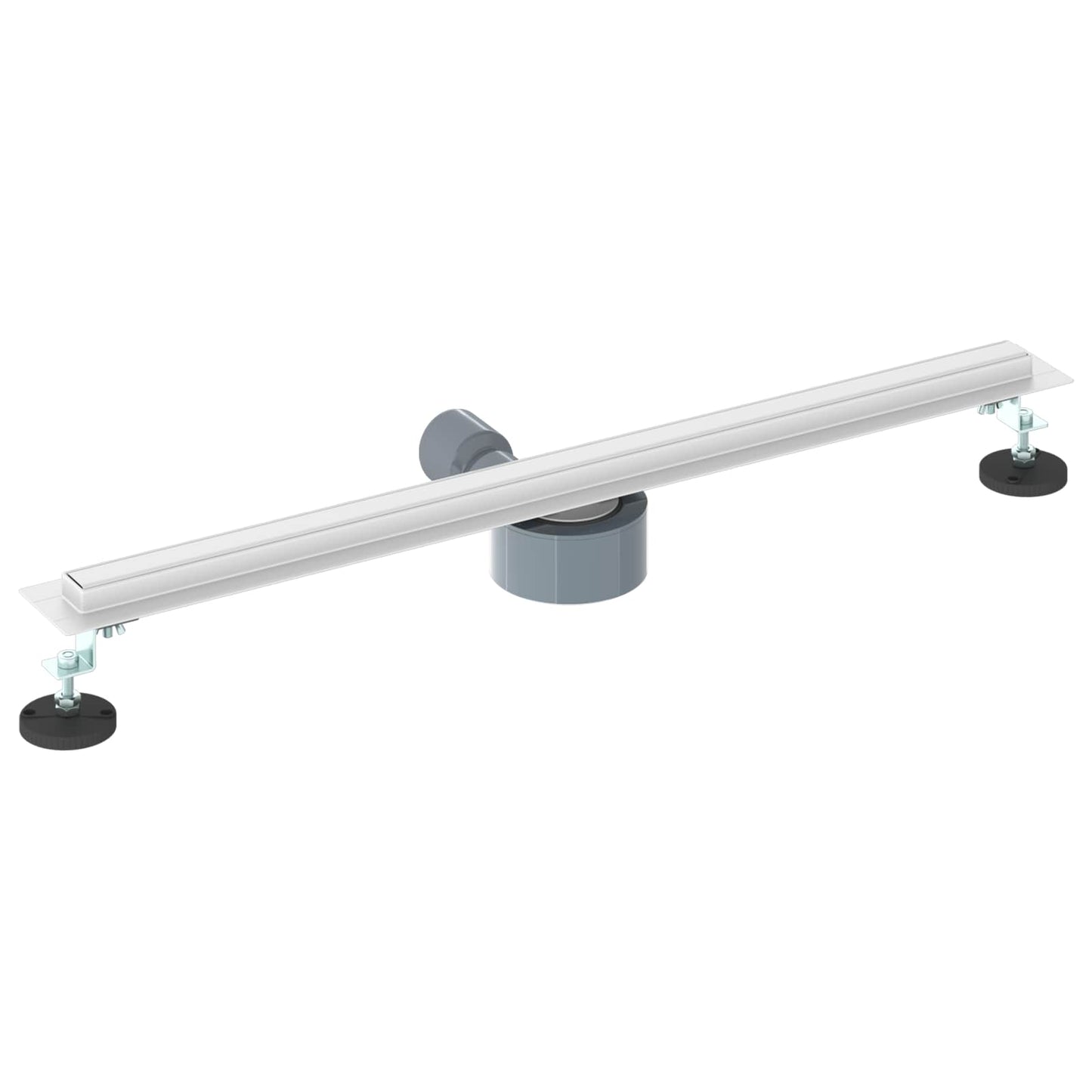 360° dusjdrenering med slankt design sølv 70 cm