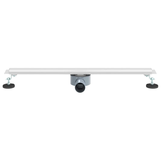 360° dusjdrenering med slankt design sølv 70 cm