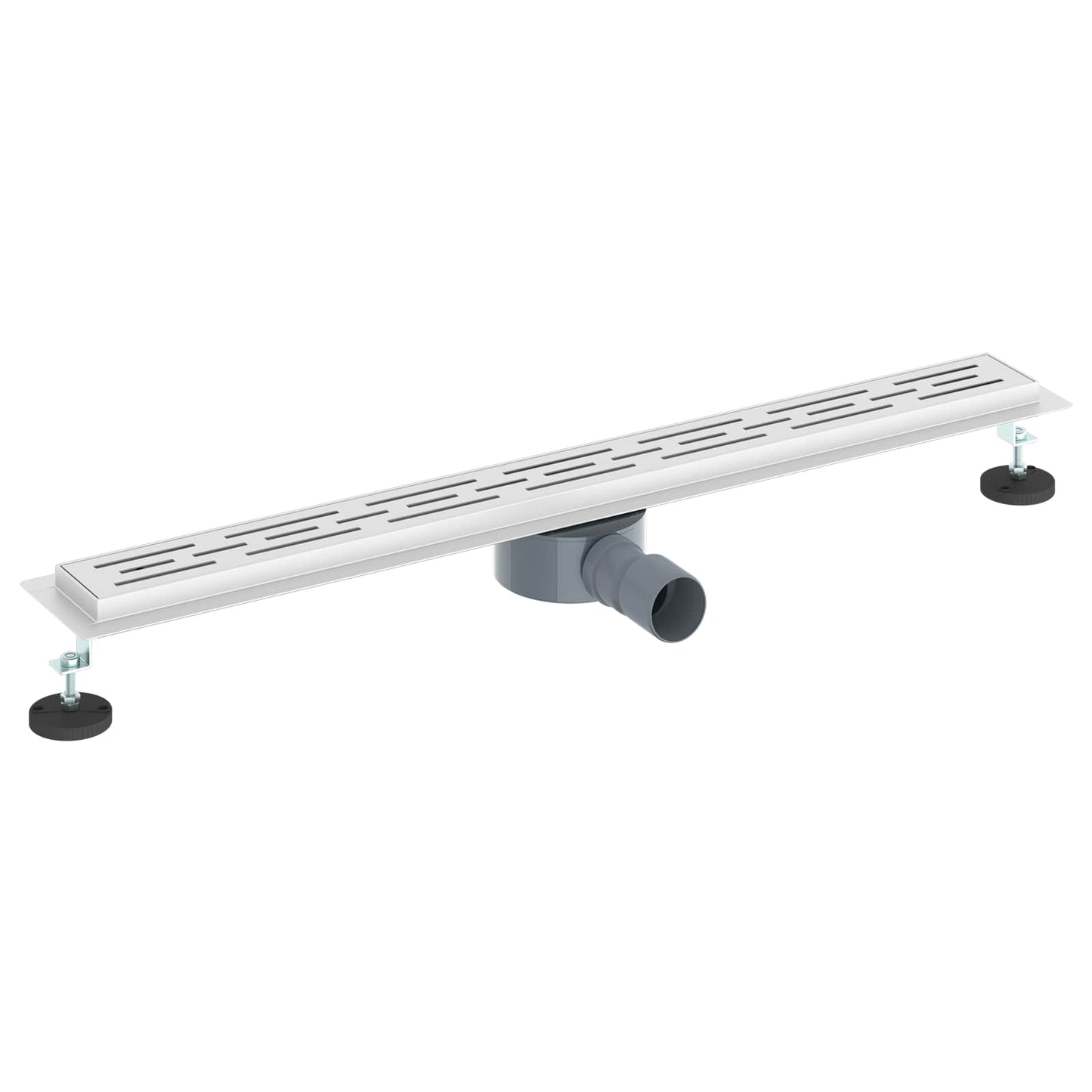 Dusjavløp Glasslokk med 360° Siphon sølv 80 cm