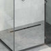 Dusjavløp Glasslokk med 360° Siphon Svart 80 cm