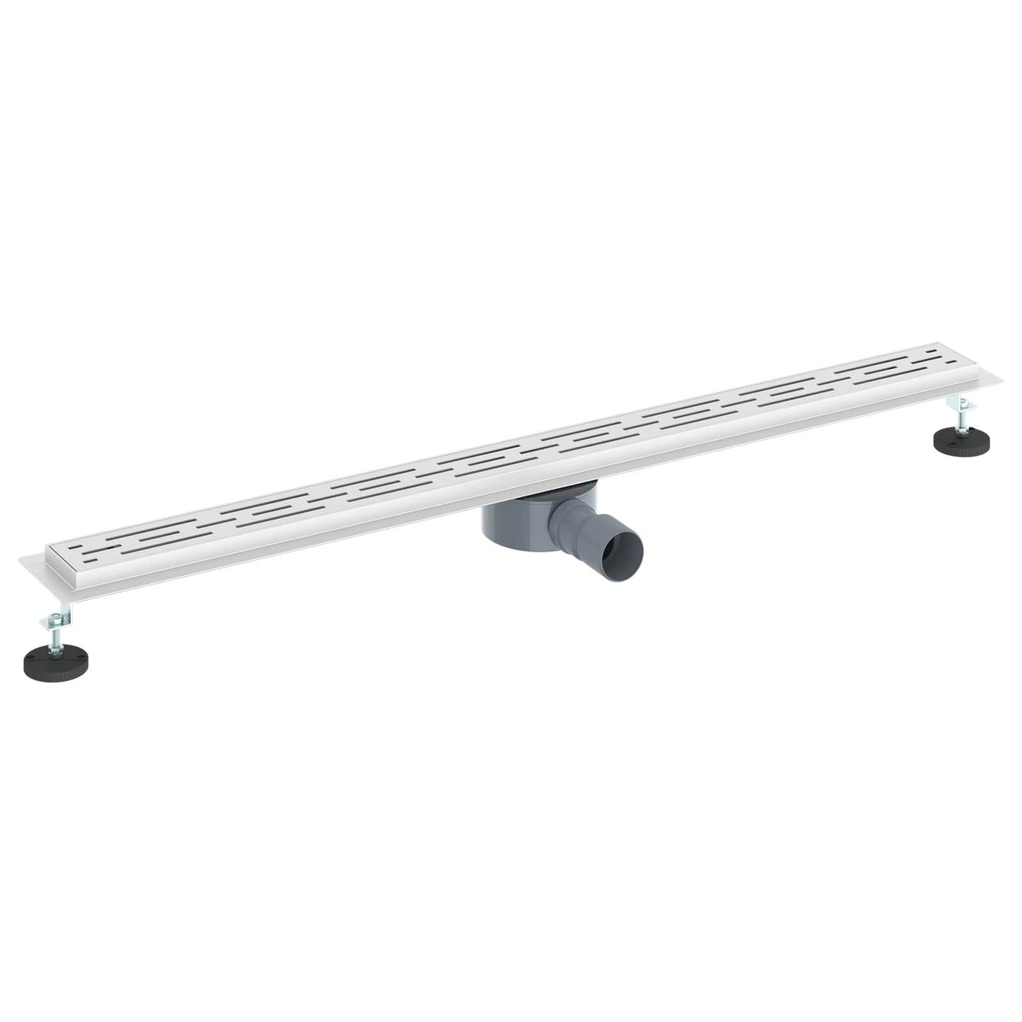 Dusjavløp Glasslokk med 360° Siphon sølv 100 cm
