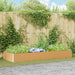 Høybed Lys Brun 290 x 100 x 36 cm Galvanisert Stål