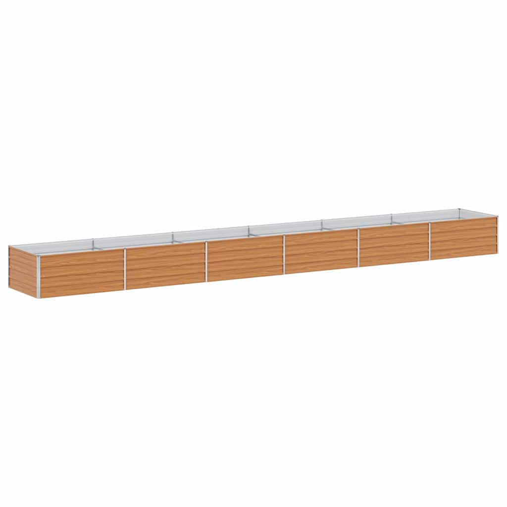 Høybed Lys Brun 600 x 80 x 45 cm Galvanisert stål
