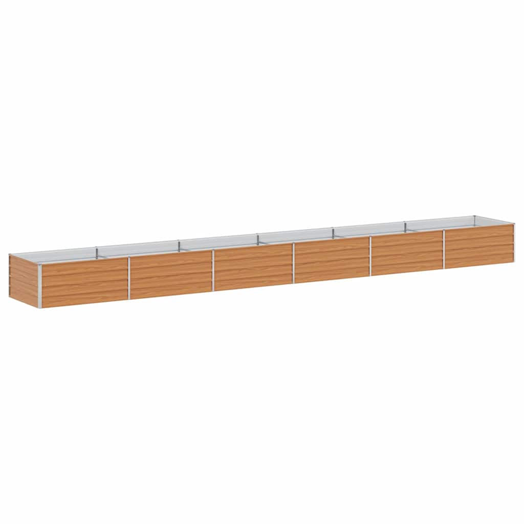 Høybed Lys Brun 600 x 80 x 45 cm Galvanisert stål