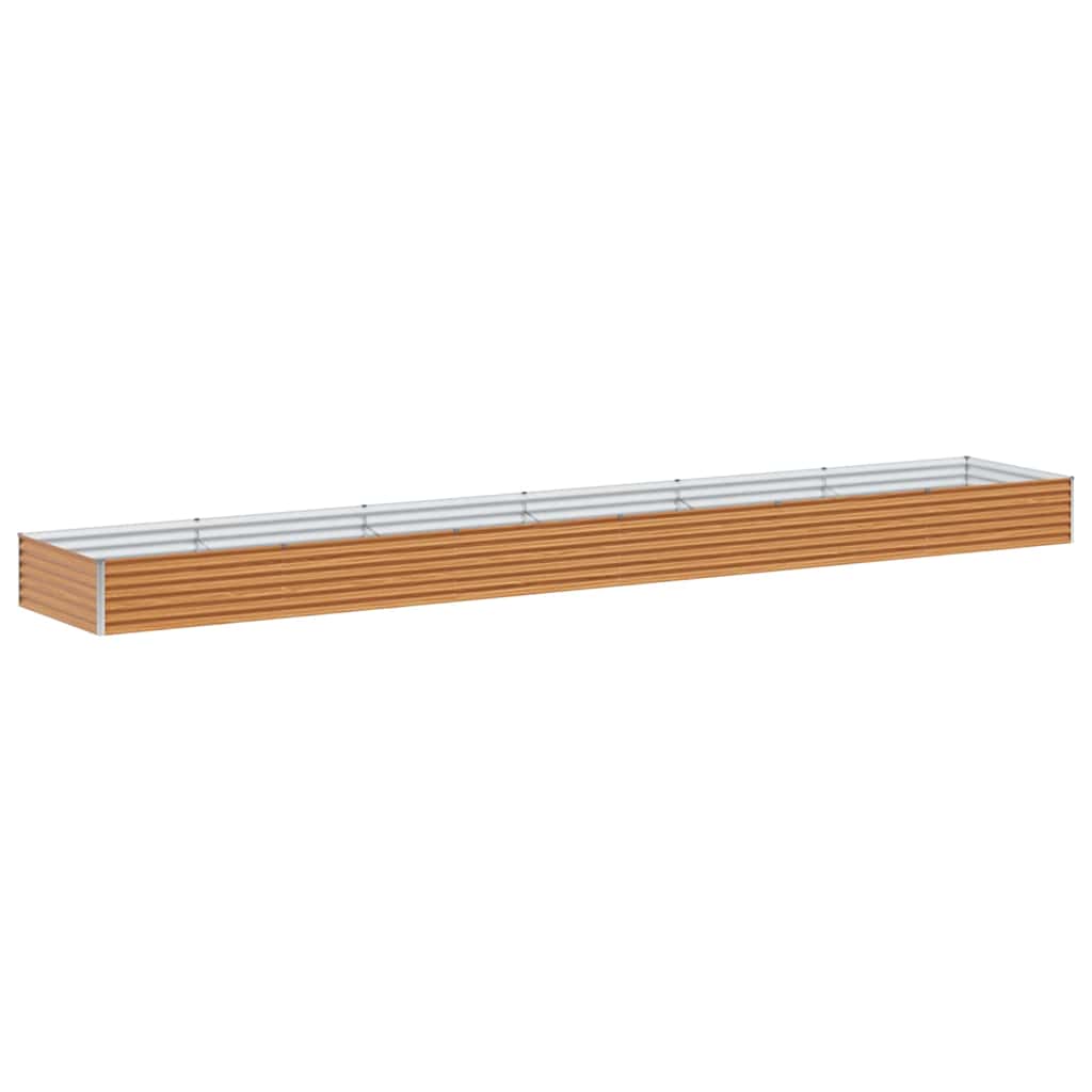 Høybed Lys Brun 582 x 100 x 36 cm Galvanisert Stål