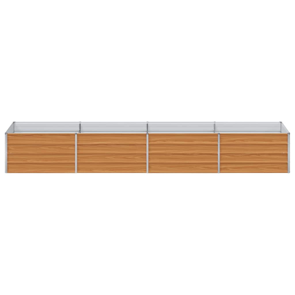 Høybed Lys Brun 320 x 80 x 45 cm Galvanisert stål