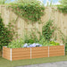 Høybed Lys Brun 240 x 80 x 45 cm Galvanisert stål