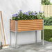 Hageblomsterpotte Lys Brun 100 x 45 x 90 cm Galvanisert Stål