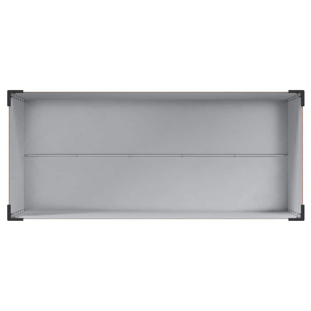 Hageblomsterpotte Lys Brun 100 x 45 x 90 cm Galvanisert Stål