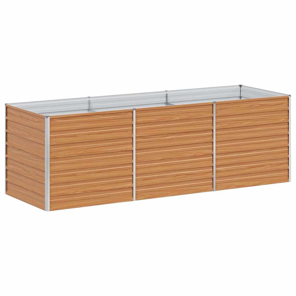 Høybed Lys Brun 240 x 80 x 77 cm Galvanisert stål