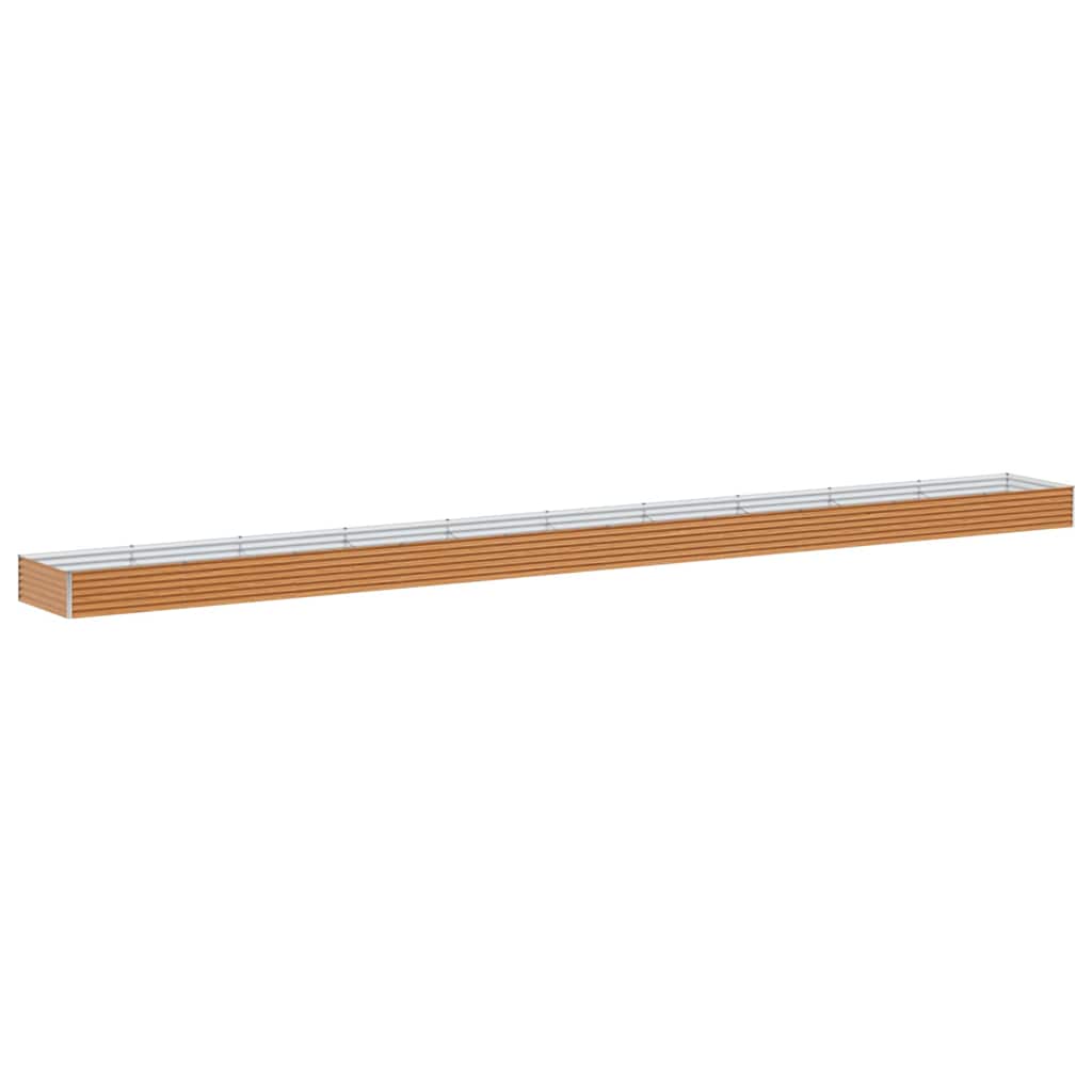 Høybed Lys Brun 970 x 100 x 36 cm Galvanisert Stål
