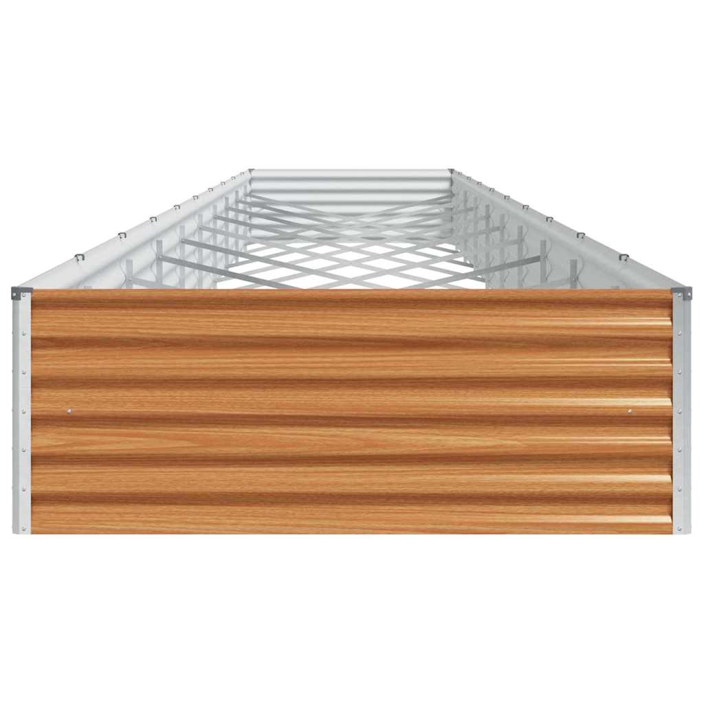 Høybed Lys Brun 970 x 100 x 36 cm Galvanisert Stål