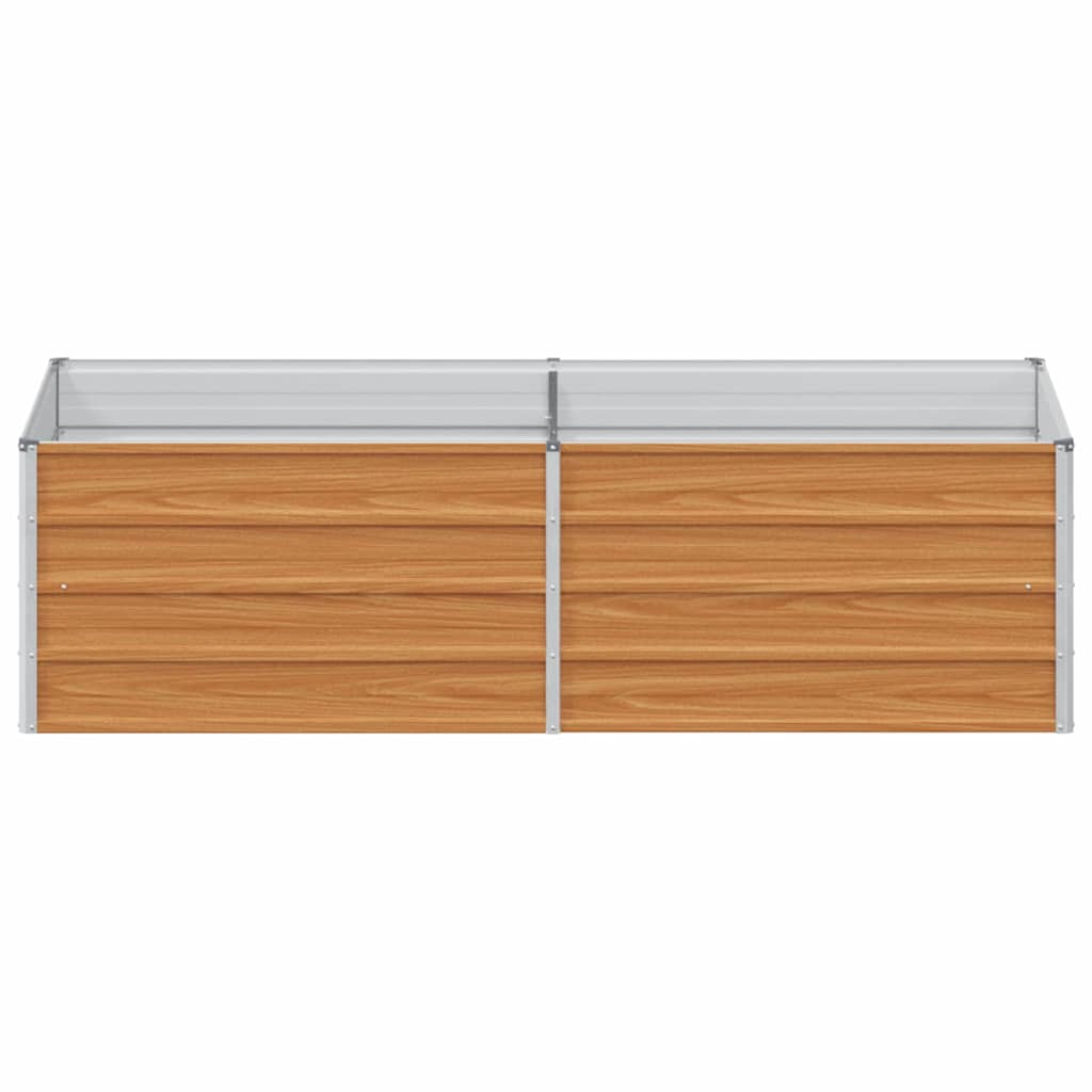 Høybed Lys Brun 160 x 80 x 45 cm Galvanisert stål