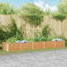 Høybed Lys Brun 400 x 80 x 45 cm Galvanisert stål