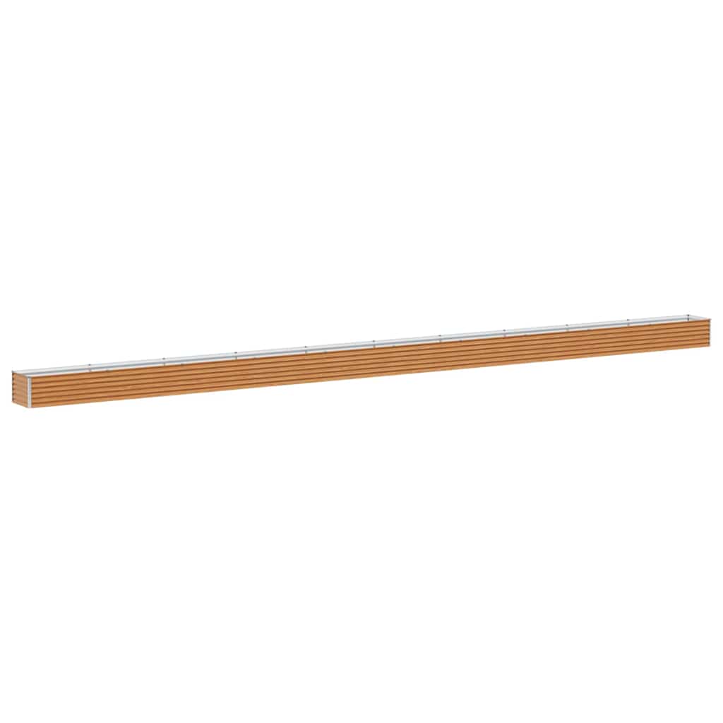 Høybed Lys Brun 970 x 50 x 36 cm Galvanisert Stål