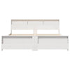 Sengestamme med hodegjerde Hvit 200 x 200 cm Heltre furu