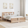 Sengestamme med hodegjerde Brun 160 x 200 cm Heltre furu