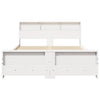Sengestamme med hodegjerde Hvit 150 x 200 cm Heltre furu