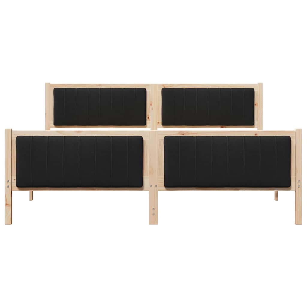 Sengestamme Brunt og svart 180 x 200 cm Heltre furu