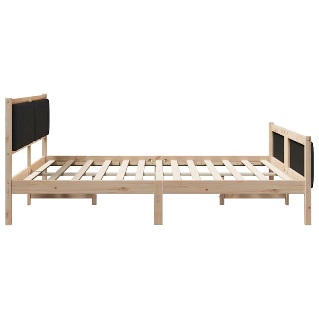 Sengestamme Brunt og svart 180 x 200 cm Heltre furu