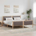 Sengestamme Brun og taupe 180 x 200 cm Heltre furu
