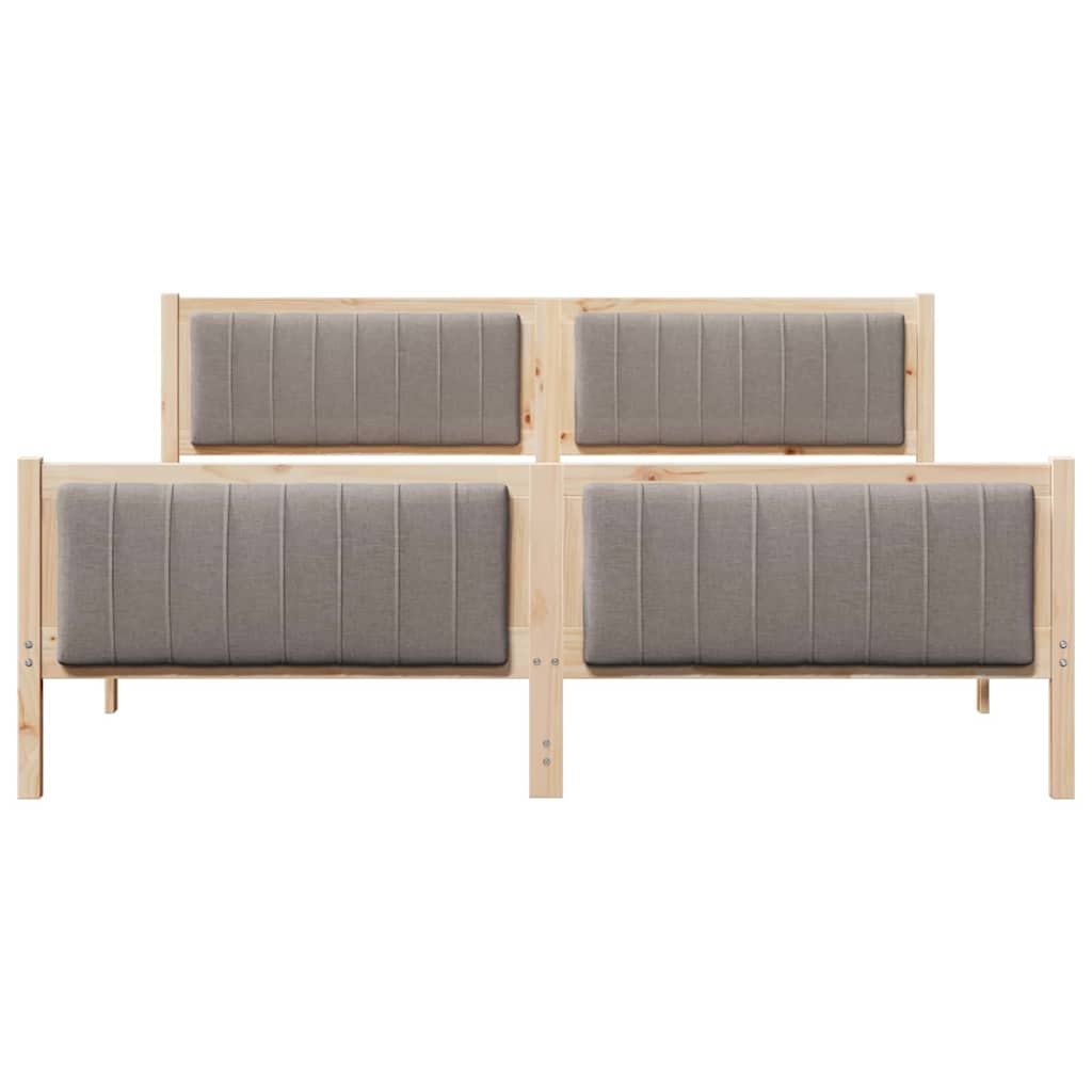 Sengestamme Brun og taupe 180 x 200 cm Heltre furu