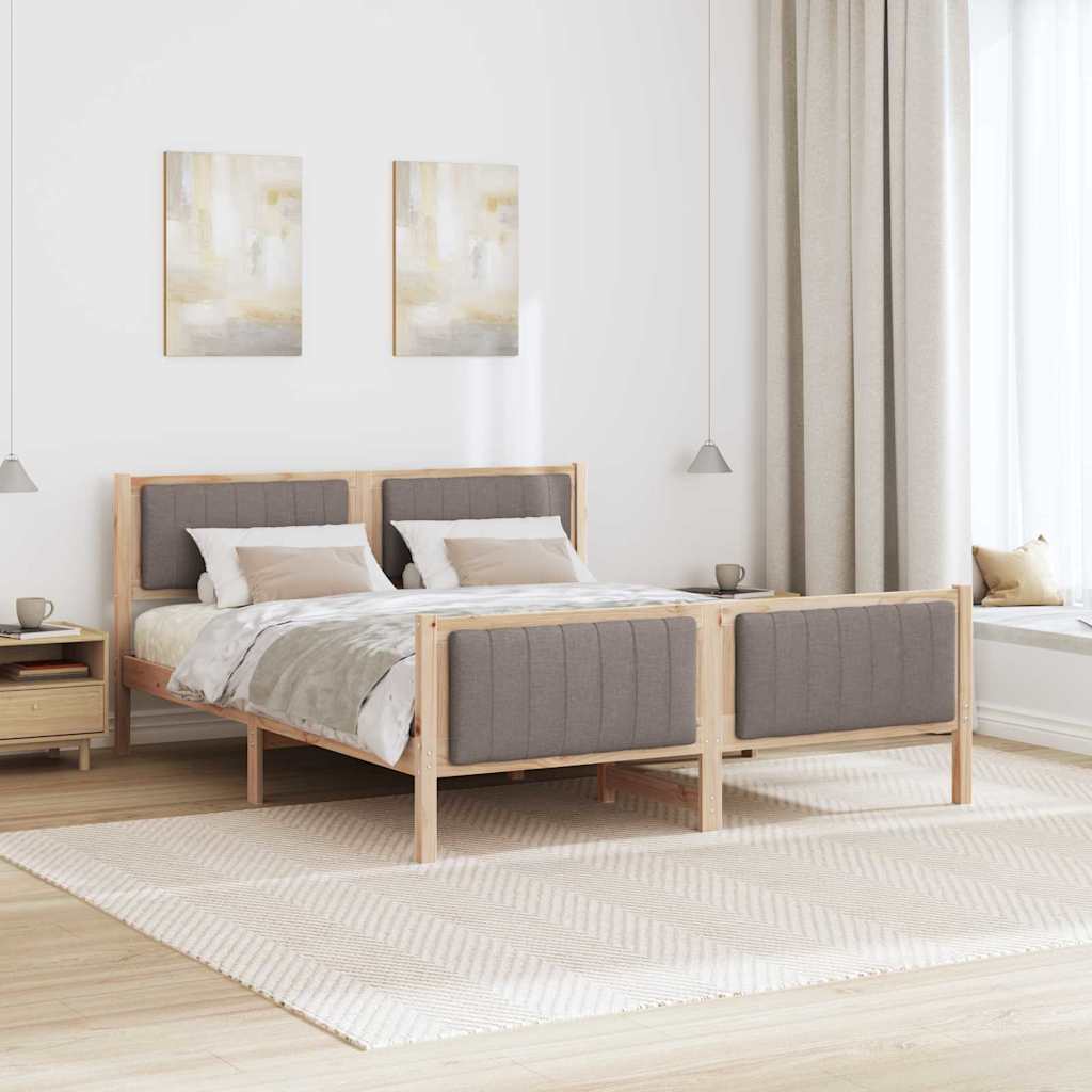Sengestamme Brun og taupe 150 x 200 cm Heltre furu