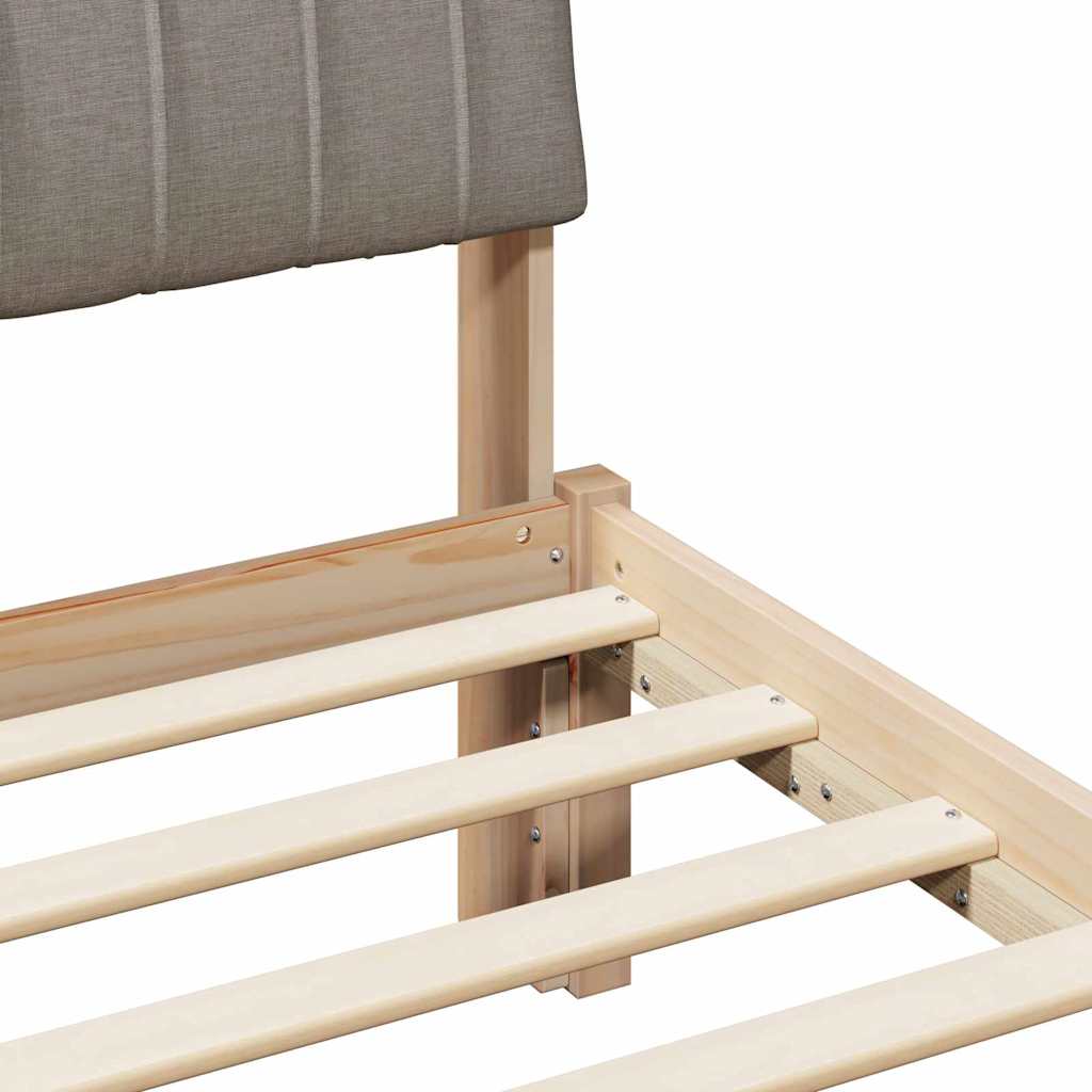 Sengestamme Brun og taupe 180 x 200 cm Heltre furu