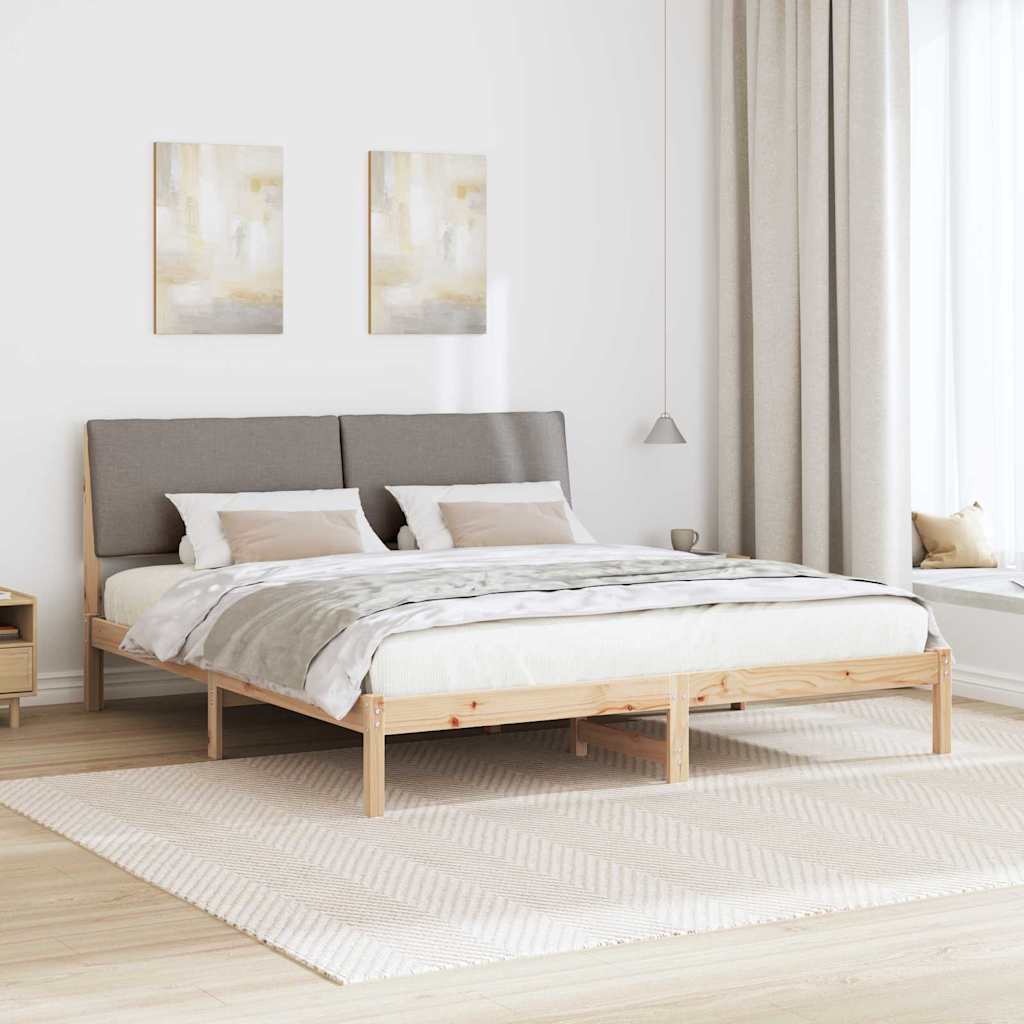 Sengestamme Brun og taupe 200 x 200 cm Heltre furu