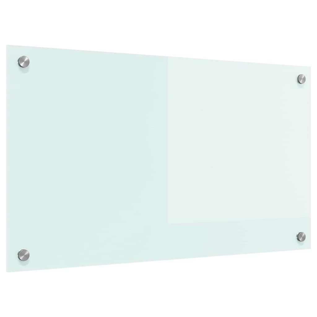 Kjøkkenbenkplate Melk 70 x 40 cm herdet glass