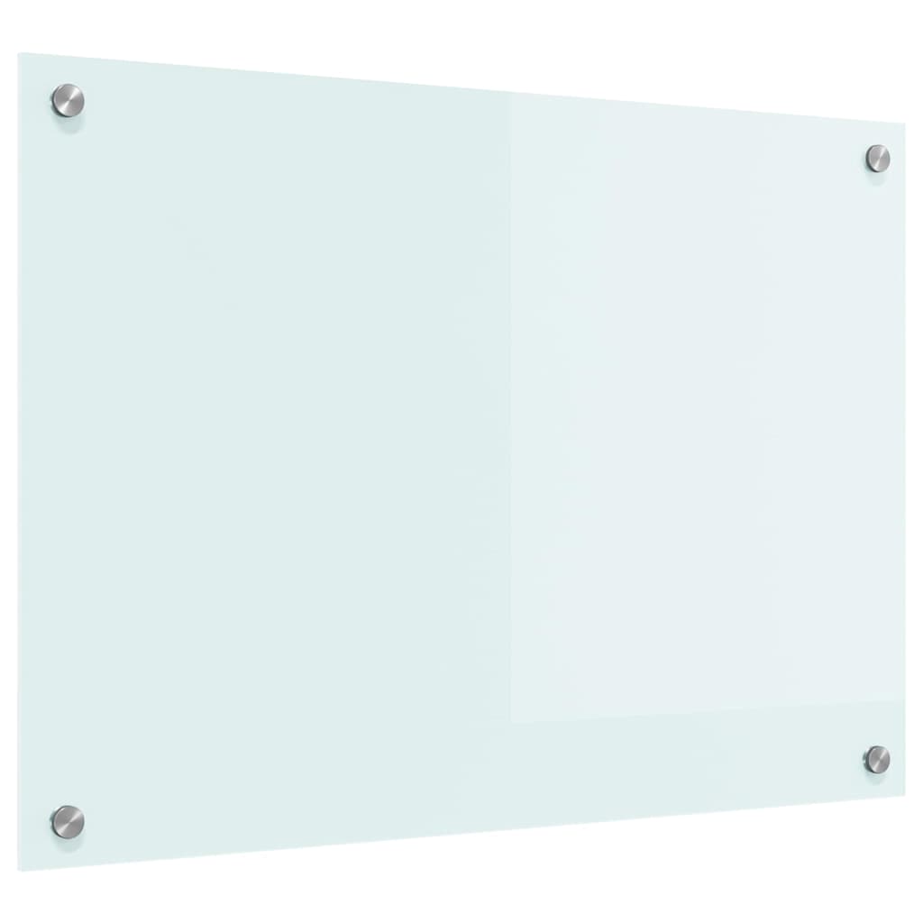 Kjøkkenbenkplate Melk 70 x 50 cm herdet glass