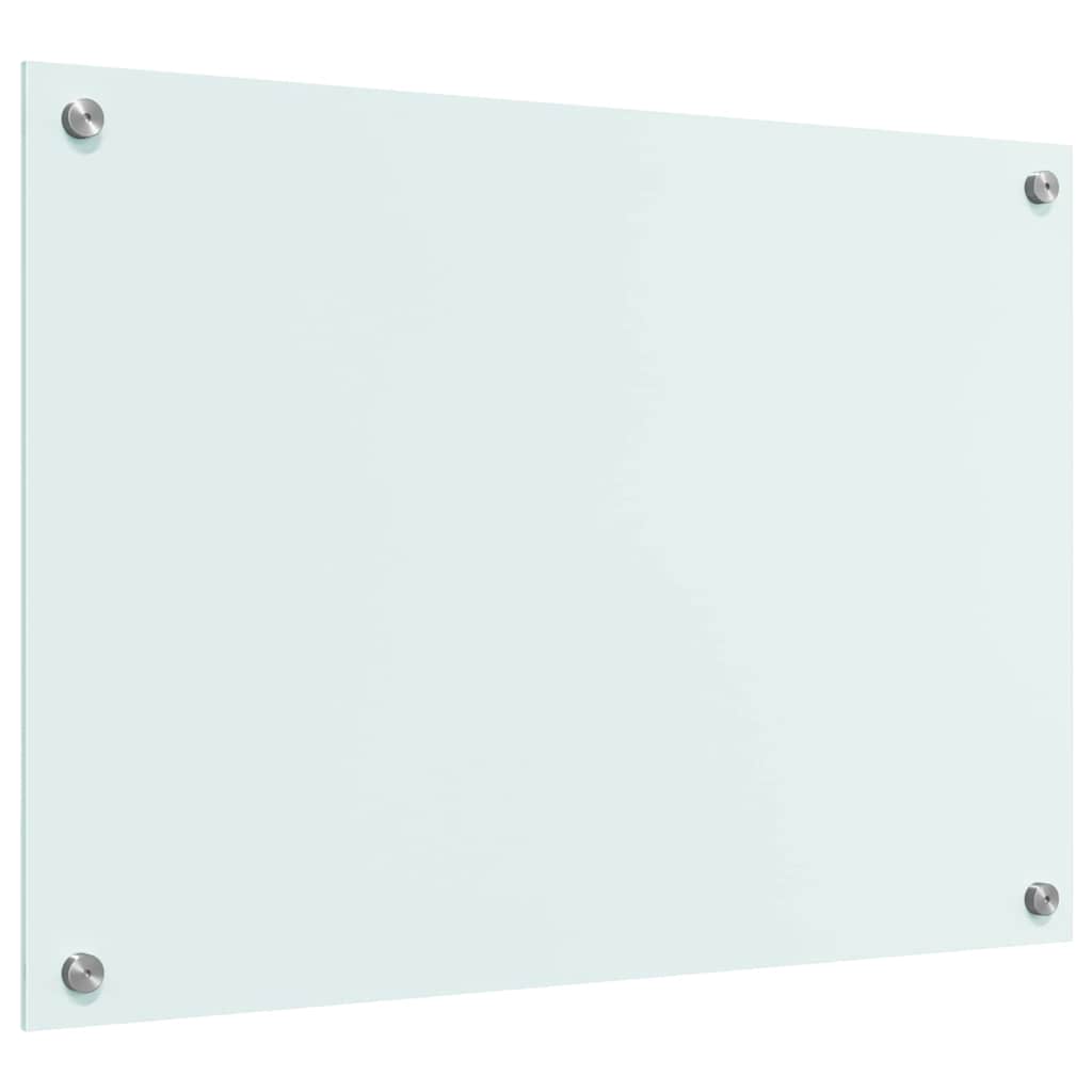 Kjøkkenbenkplate Melk 70 x 50 cm herdet glass