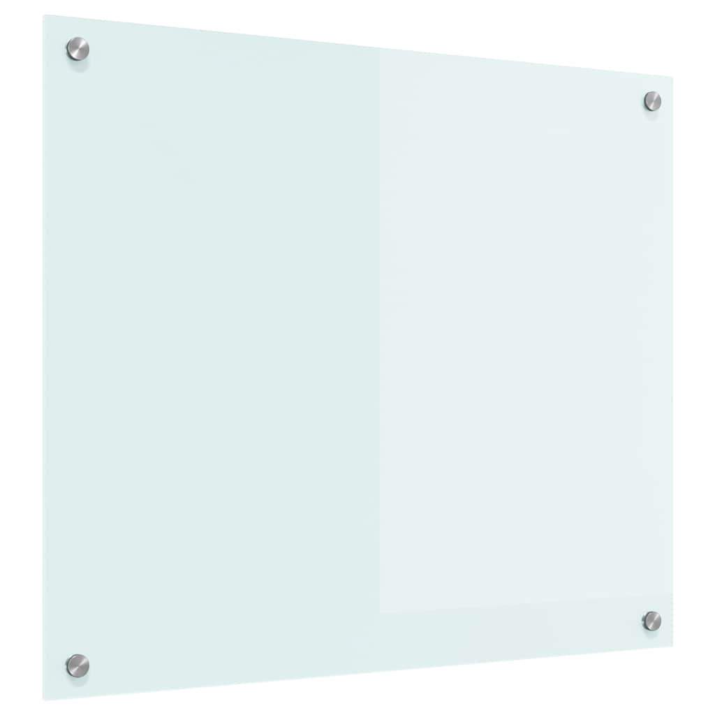 Kjøkkenbenkplate Melk 70 x 60 cm herdet glass