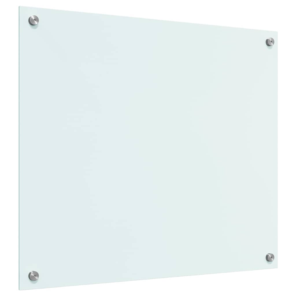 Kjøkkenbenkplate Melk 70 x 60 cm herdet glass