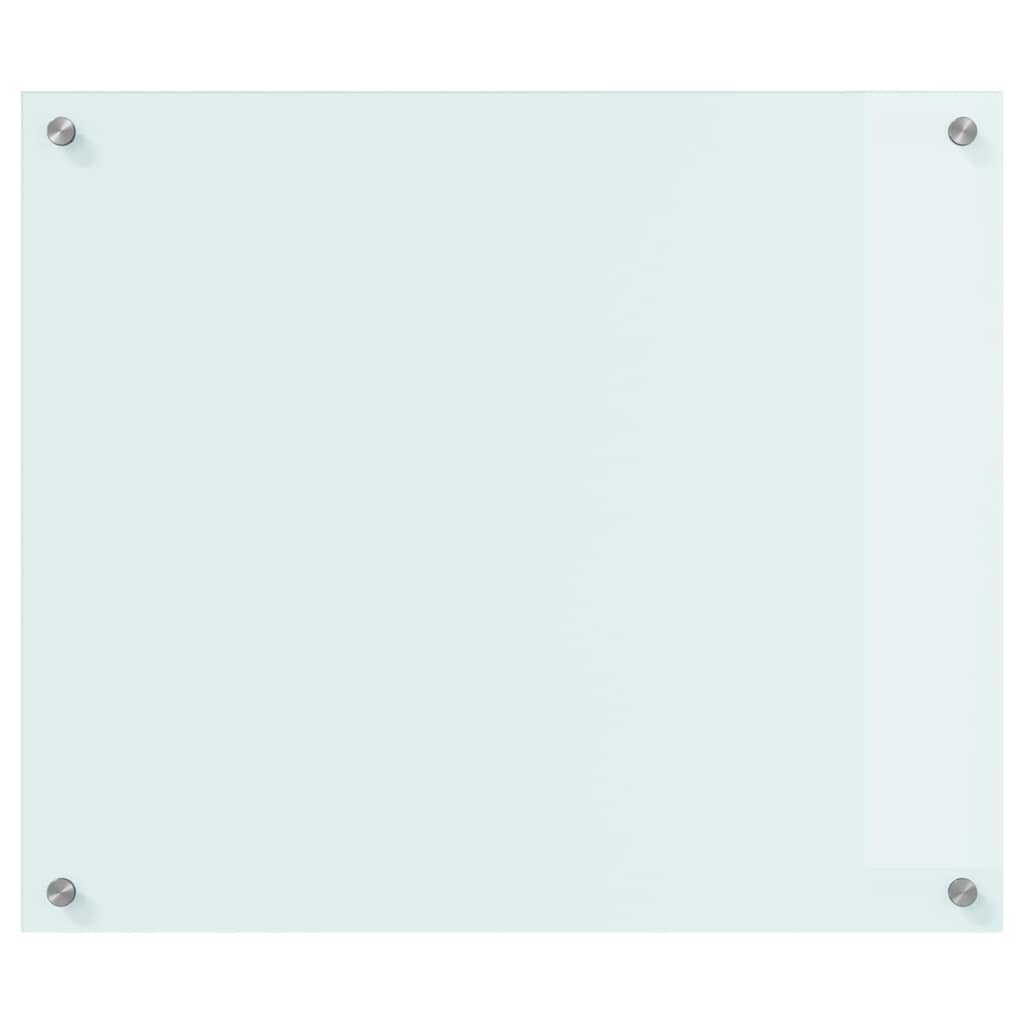 Kjøkkenbenkplate Melk 70 x 60 cm herdet glass