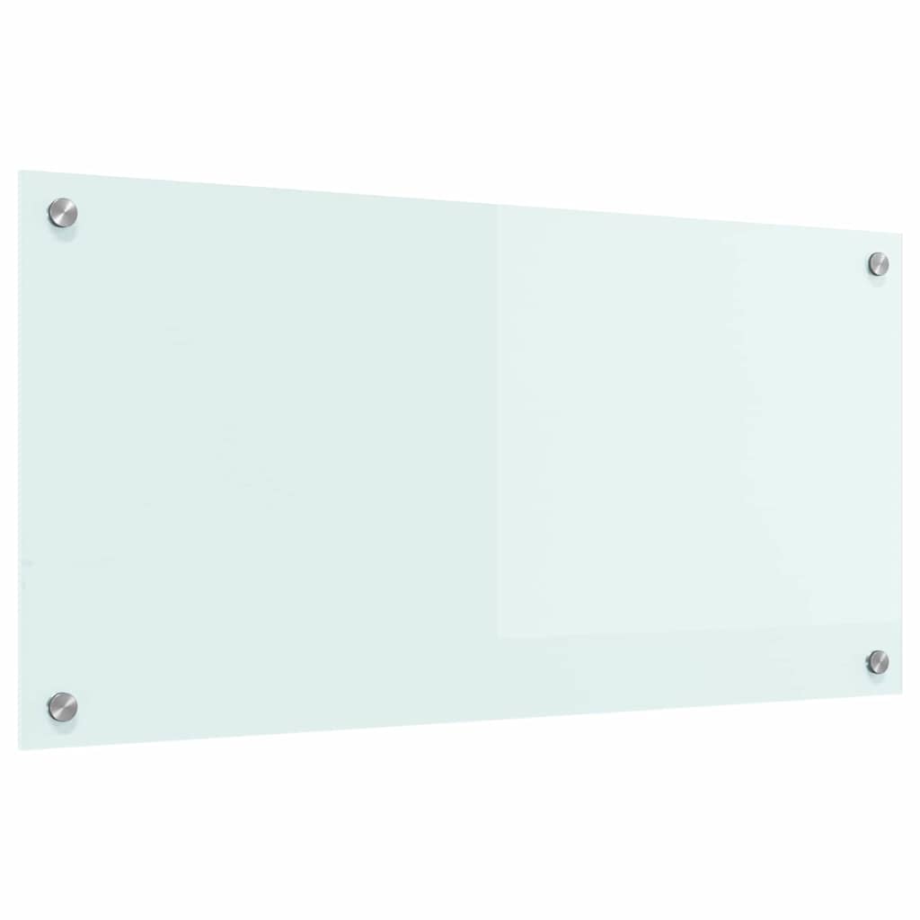 Kjøkkenbenkplate Melk 80 x 40 cm herdet glass
