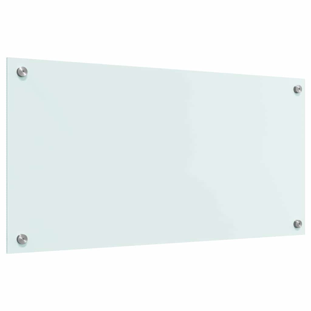 Kjøkkenbenkplate Melk 80 x 40 cm herdet glass