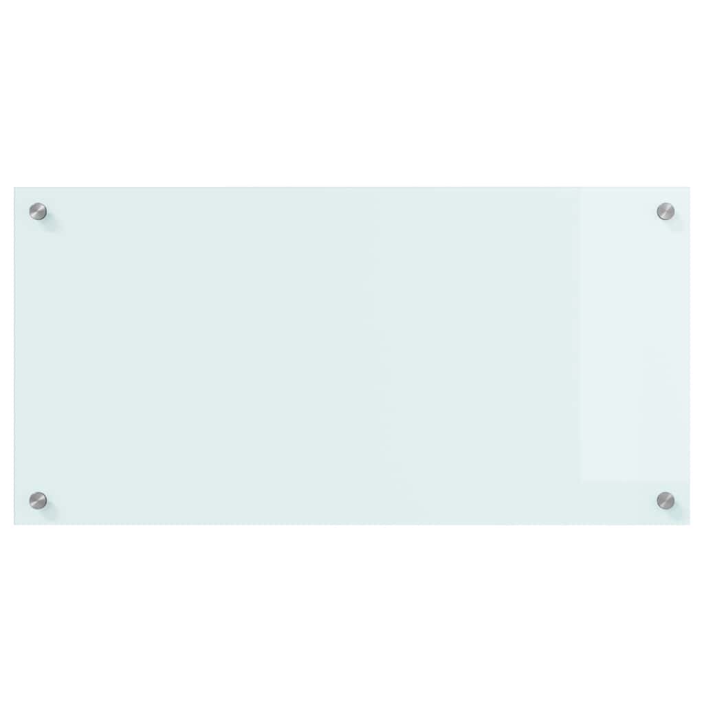 Kjøkkenbenkplate Melk 80 x 40 cm herdet glass