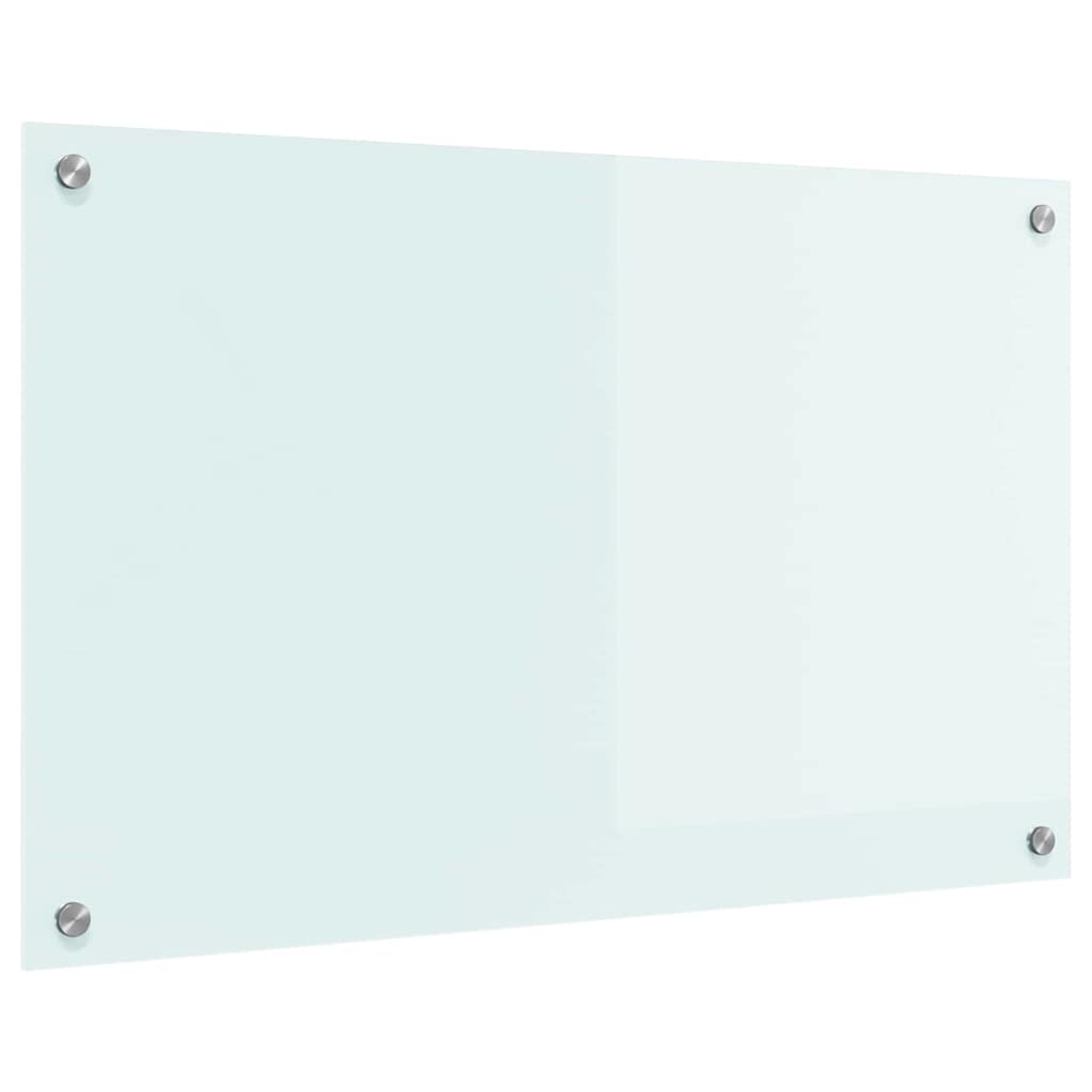 Kjøkkenbenkplate Melk 80 x 50 cm herdet glass