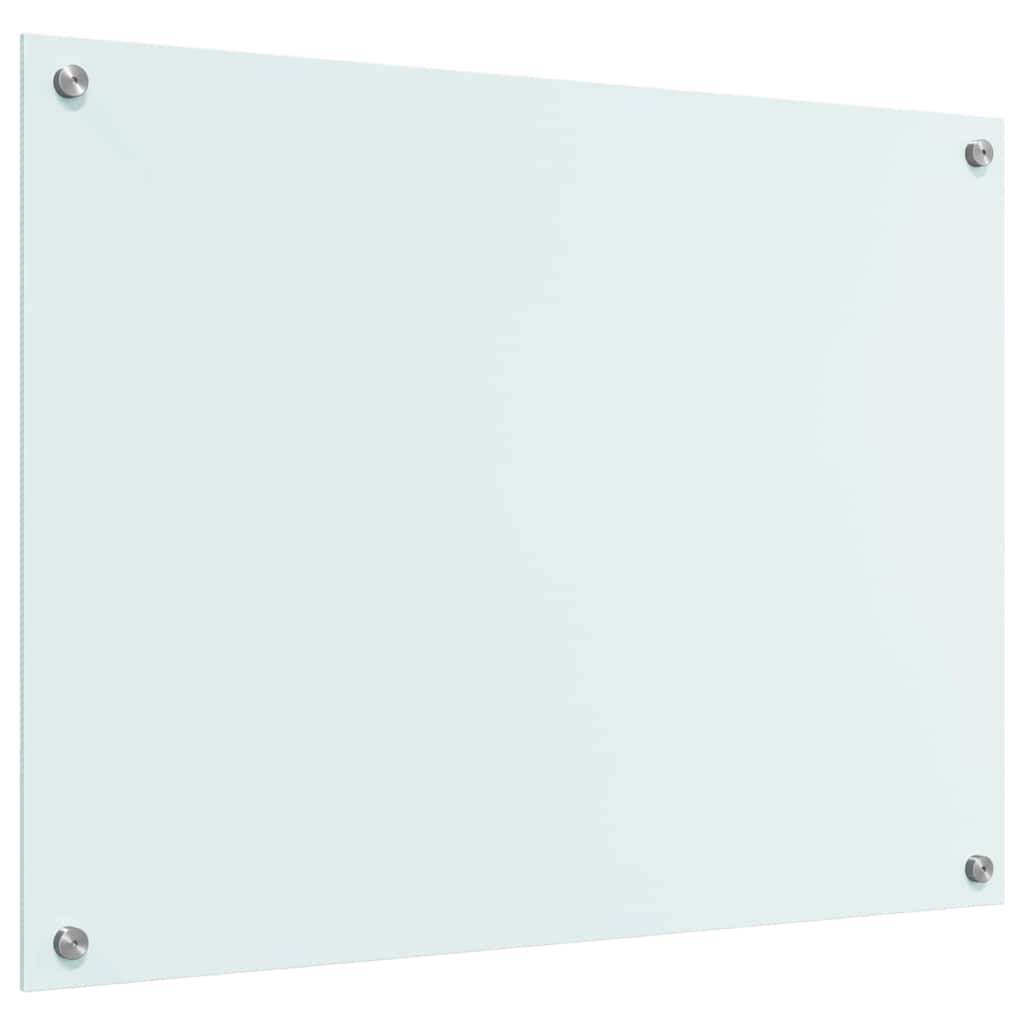 Kjøkkenbenkplate Melk 80 x 60 cm herdet glass