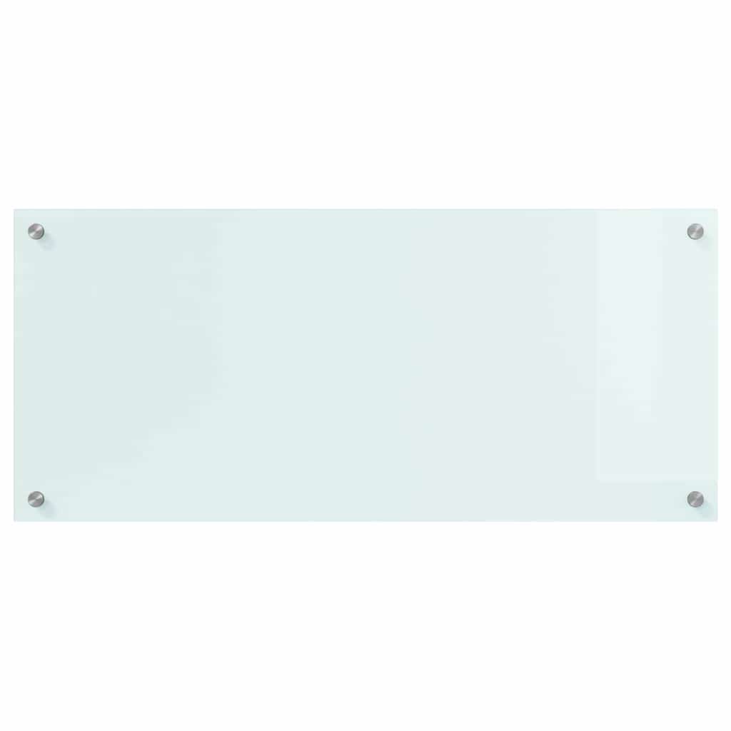 Kjøkkenbenkplate Melk 90 x 40 cm herdet glass
